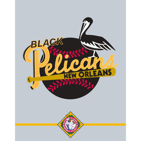 New Orleans Black Pelicans Logo Print | 11inx14in