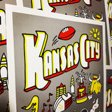 The Kansas City Edition | Red + Gold | 11inx14in Standard Print